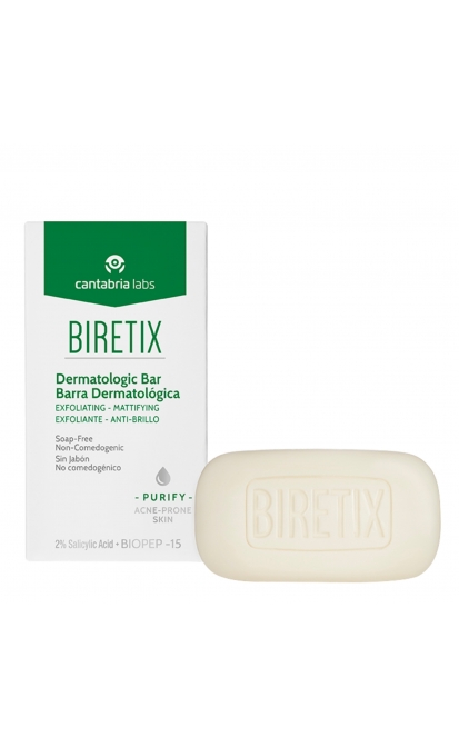 BIRETIX kietas prausiklis su 2% salicilio rūgštimi, 80 G